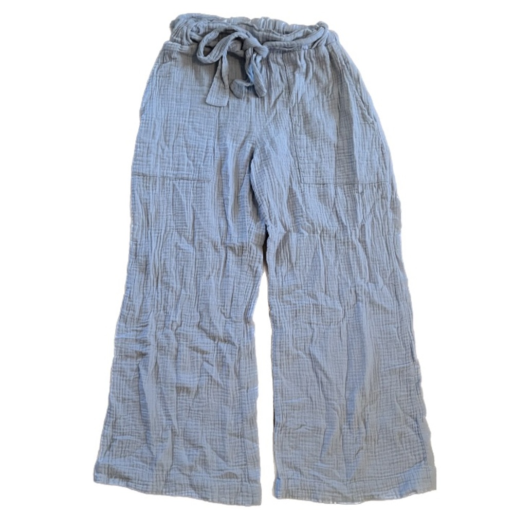 Light Blue Loose Fit Pants